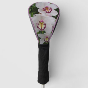 Weiße Orchideen Schöne tropische Blume Golf Headcover