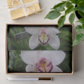 Weiße Orchideen Schöne tropische Blume Seidenpapier (Geschenk)