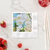 Weiße Orchideen Serviette (Beispiel)