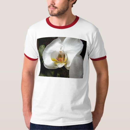 Weiße Orchideen T-Shirt (Vorderseite)