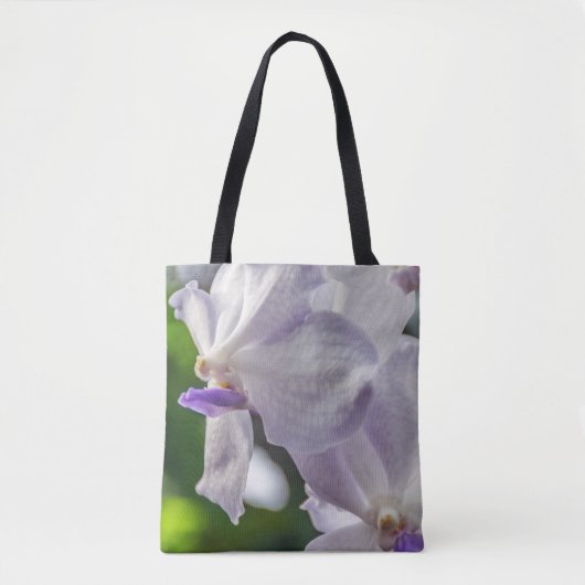 Weiße Orchideen Taschen-Tasche Tasche (Vorderseite)
