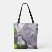 Weiße Orchideen Taschen-Tasche Tasche (Rückseite)