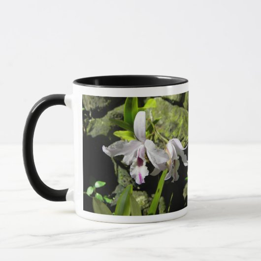 Weiße Orchideen Tasse (Links)