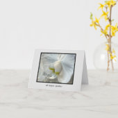 Weiße Orchideen-Touch Gelber Tiefer Beileid Karte (Gelbe Blume)