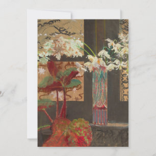 Weiße Orchideen und eine Peonie   Leon Wyczółkowsk