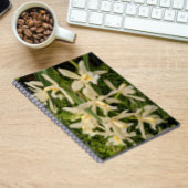 Weiße Orchideen und Fernen Notizblock