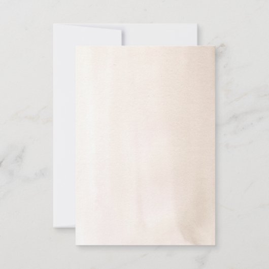 Weiße Orchideen und Rose getrocknete Pampas Hochze RSVP Karte (Rückseite)