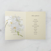 Weiße Orchideenbeerdigung zum Foto des Lebens Programm (Innenseite)