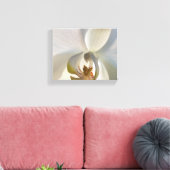Weiße Orchideenblüte Leinwanddruck (Insitu (Wohnzimmer))
