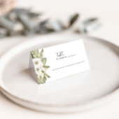 Weiße Orchideenhochzeitungen - Platzkarten