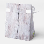 Weiße Orchideenhölzerne Hochzeit Geschenkschachtel (Rückseite)