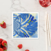 Weiße Orchideenlackierung, Wolken Mandala Serviette (Beispiel)