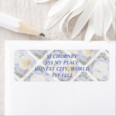 WEISSE ORCHIDEN RÜCKSENDEADRESSEN-AUFKLEBER (Insitu)