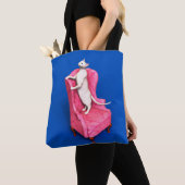 Weiße Orientalisch-Katze Tasche (Von Nahem)