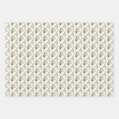 Weiße Ostereier Gemustert Geschenkpapier Set (Vorderseite 3)