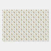 Weiße Ostereier Gemustert Geschenkpapier Set (Vorderseite 2)