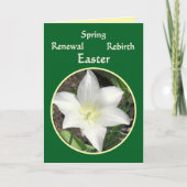 WEISSE/ÖSTLICHE VERLÄNGERUNG/GLÜCKLICHER SPRING KARTE (Vorderseite)