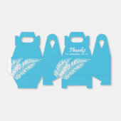 Weiße Palmen auf Blue Gable Gastgeschenk Boxen Geschenkschachtel (Ungefaltet)