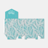 Weiße Palmen auf Gastgeschenk-Boxen im Türkisstil Geschenkschachtel (Ungefaltet)