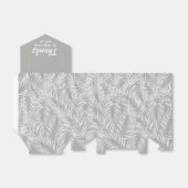 Weiße Palmen auf Gastgeschenken im Stilstil Geschenkschachtel (Ungefaltet)