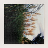 Weiße Pampas Grass Blooms, Jigsaw Puzzle (Horizontal)