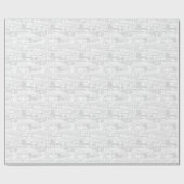 Weiße Papercut-Village Geschenkpapier (Flach)