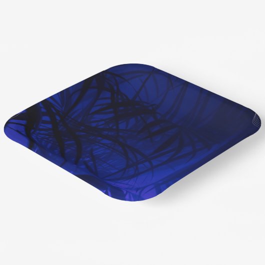 Weiße Papierplatte mit 9" Quadrat Pappteller (Gewinkelt)