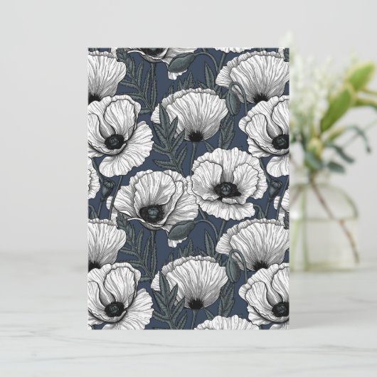 Weiße Pappchen auf der Marine (Stehend Vorderseite)