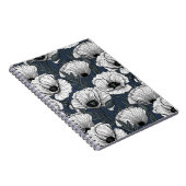 Weiße Pappchen auf der Marine Notizblock (Rechte Seite)