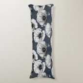 Weiße Pappchen auf der Marine Seitenschläferkissen (Vorderseite Vertikal)