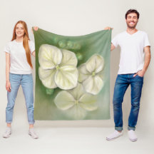 Weiße Pastelle Hydrangea Blütencreme