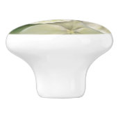 Weiße Pastelle Hydrangea Blütencreme Keramikknauf (Seitenansicht)