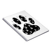 Weiße Pasten auf schwarzem Pfosten Notizblock (Rechte Seite)