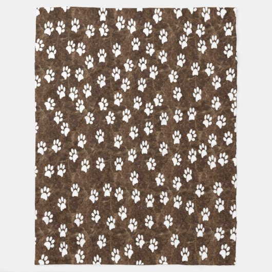 WEISSE PAWS FLEECEDECKE (Vorderseite)