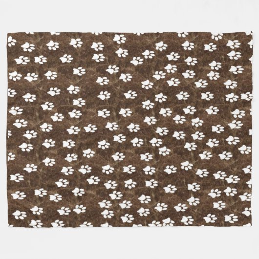 WEISSE PAWS FLEECEDECKE (Vorderseite (Horizontal))