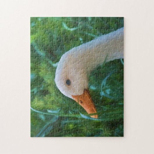 Weiße Pekin Ente Puzzle (Vertikal)