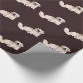 Weiße Pekingese Geschenkpapier (Ecke)