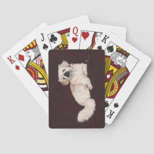 Weiße Pekingese Spielkarten