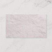 Weiße Pelz-Beschaffenheits-Floristen-Visitenkarte Visitenkarte (Rückseite)