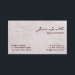 Weiße Pelz-Yogalehrer Visitenkarte<br><div class="desc">Weiße Pelz-Yogalehrer Visitenkarte.</div>