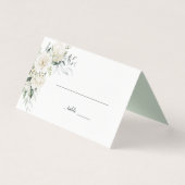 Weiße Peonies, Rose und Eukalyptus-Blumenplatz (Vorderseite)