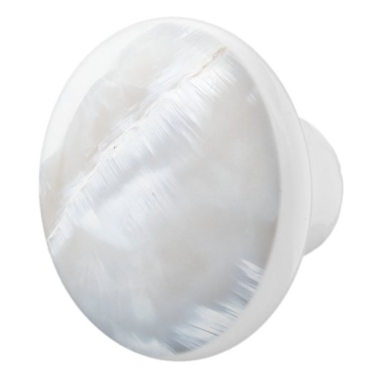 Weiße Perle Nacre Muster Keramikknauf (Rechts)