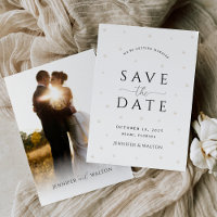 Weiße Perlen Hochzeit speichern das Datum