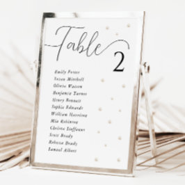 Weiße Perlen Hochzeitskarte 7x5 Feiertagskarte