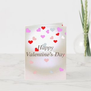 Weiße Perlenwirkung mit Herzen  Karte