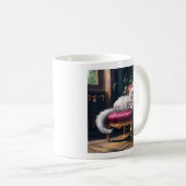 Weiße Perserkatze Kaffeetasse (VorderseiteRechts)