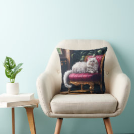 Weiße Perserkatze Kissen