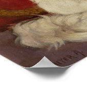 Weiße Perserkatze Poster (Ecke)