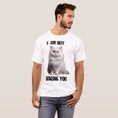 Weiße Perserkatze T-Shirt (Vorne ganz)
