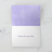 Weiße Perserkatze und Daisy Dankeskarte (Innenseite)